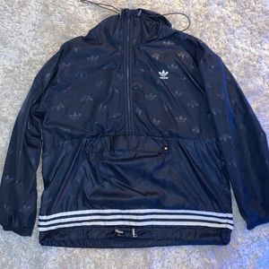 Blue Addidas windbreaker